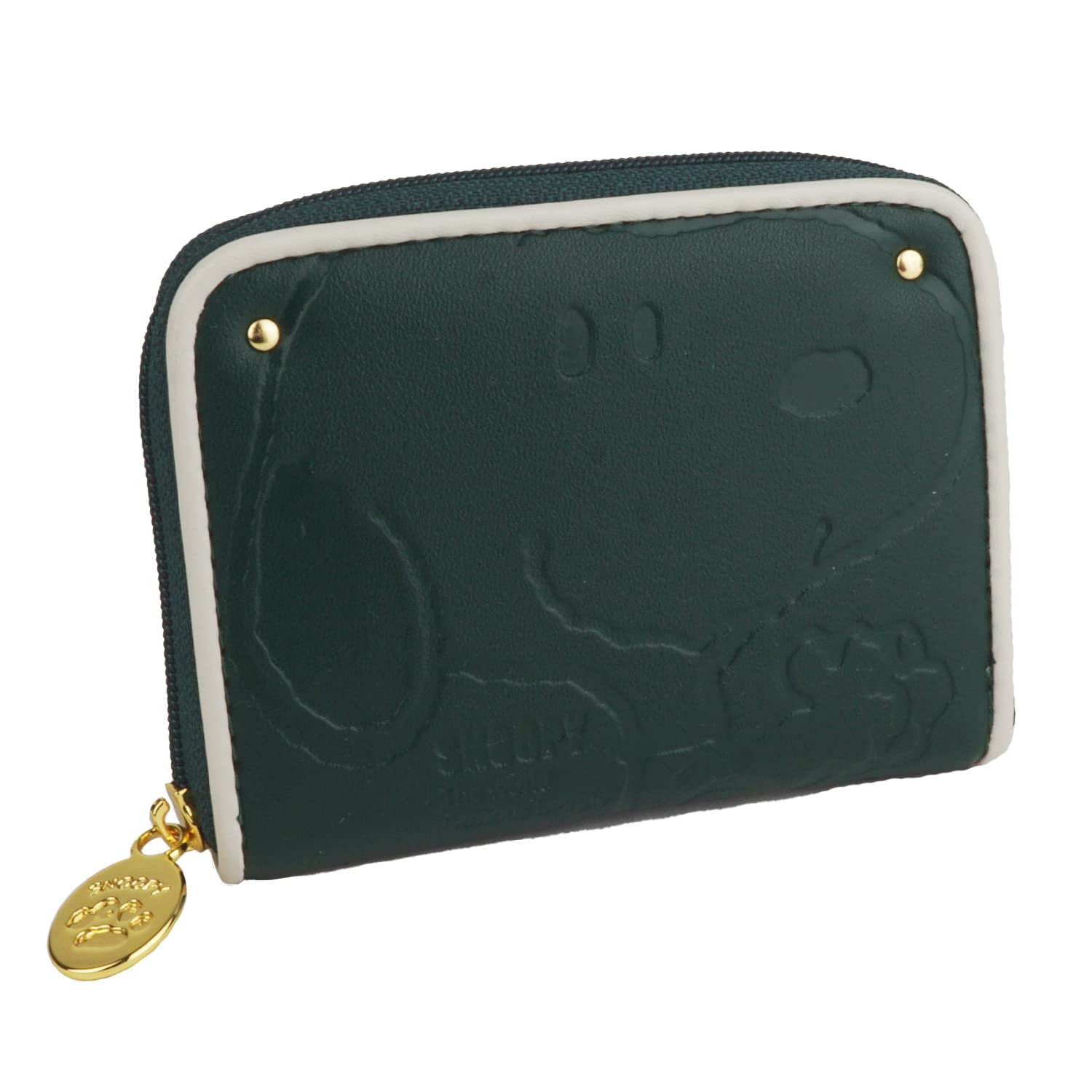 

Snoopy wallet for coin round coin for gift [SNOOPY] women, purse, zipper, case, zipper, women, casual, birthday, present, (green) зелений