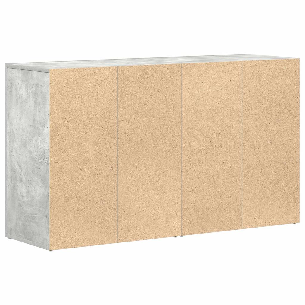 Concrete Grey Sideboard 120 x 36 x 69 cm Engineered Wood