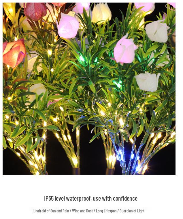 Gardenia Solar Outdoor Decorative Lights for Lawn and Balcony