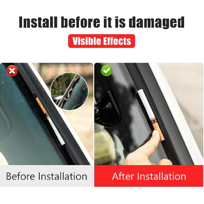 Front Glass Sealing Tape For 2024 2025 Lexus GX550 GX550H Soundproofing Noise Reduction Exterior Gap Strips Grille Blocking Foreign Objects Upgrades