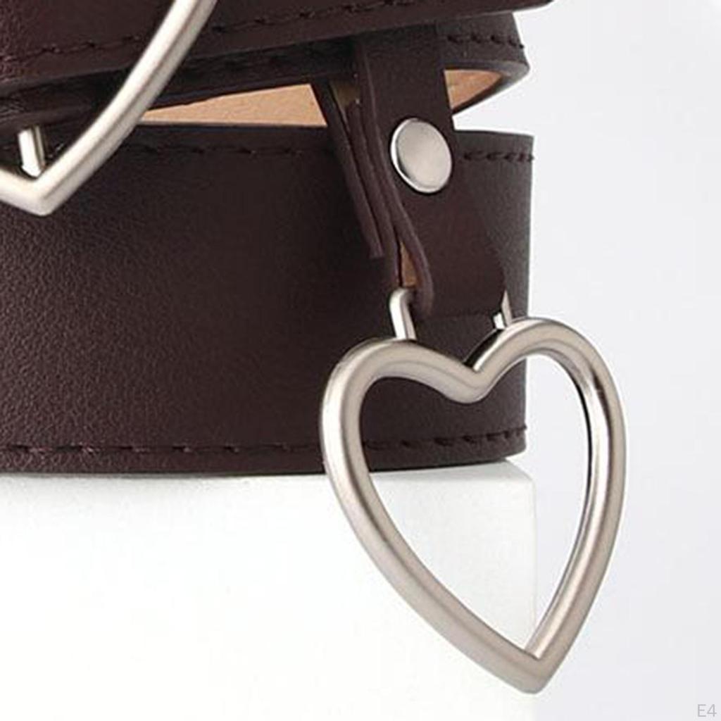 Heart Shape Women Belts Leather Waist Band Jeans Pants Dress