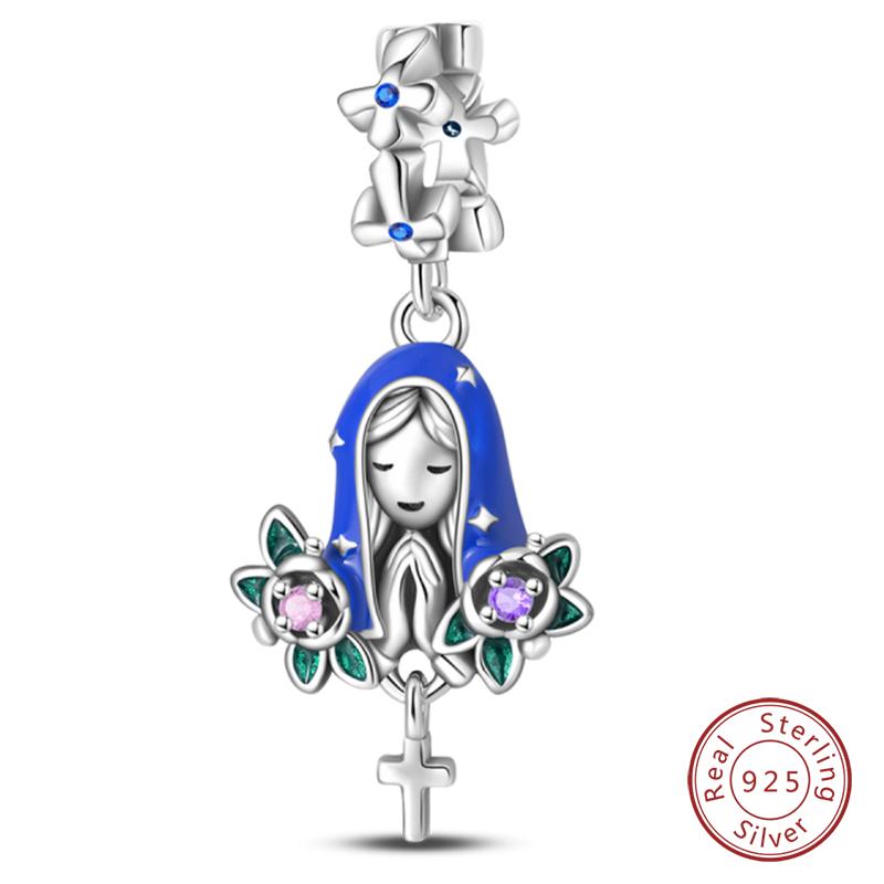 Copper Charms Beads Forever Love Heart Shaped Bow Family Charms Dangle For Bracelet Woman Diy Jewelry Gift