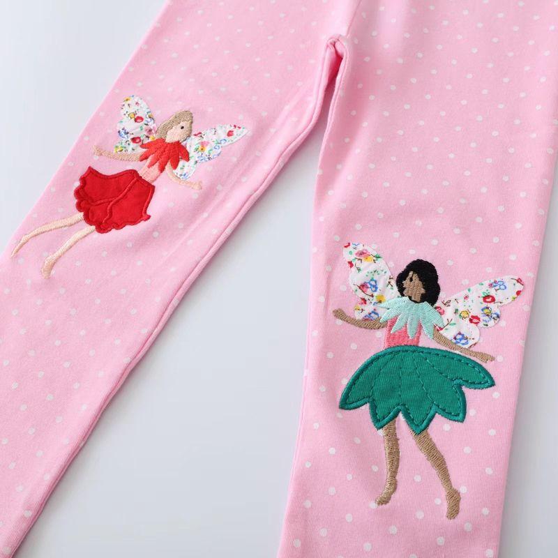 Girls' Spring & Summer Stretchy Pink Leggings