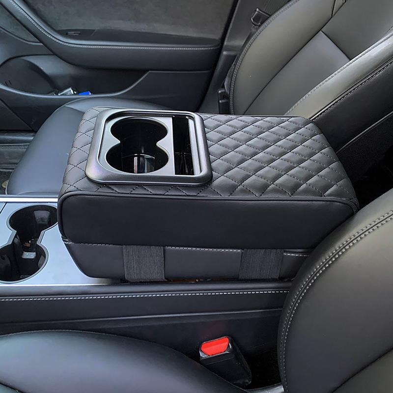 Portable Auto Center Console Armrest Pillow PU Leather Armrest Cushion Pads Car Armrest Height Cover Interior Replacement Parts