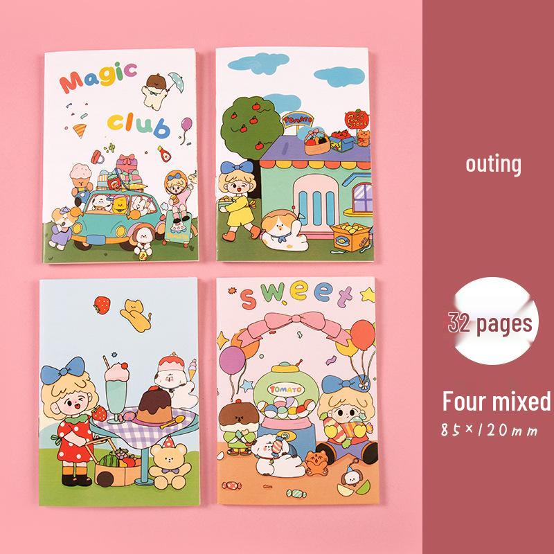 Compact Cute Softcover Mini Notepad for Students and Office Use