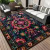 Böhmischer Stil Teppich Rosarot Wohnzimmer Schlafzimmer Bodenmatte Außen Terrasse Gartendekoration Raumfläche Heimdekoration Matten