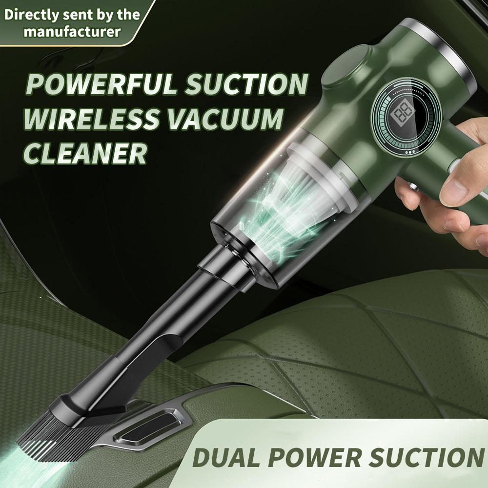 Wireless Car Vacuum Cleaner Strong Suction Dust Catcher Cordless Handheld Wet Dry Vacuum Cleaner Air Duster For Car 290000Pa