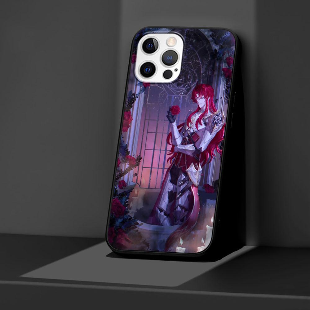 Etui Argenti Honkai Star Rail na Apple iPhone 11 14 13 Mini 15 Plus X XS 12 Pro Max XR Silikonowe Czarne Miękkie Pokrowiec na Telefon