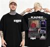 22025 Summer Rapper Kadec Santa Anna Tour Graphic Tshirt Men Retro Hiphop Fashion Tshirt High Quality Cotton Oneck Tshirt