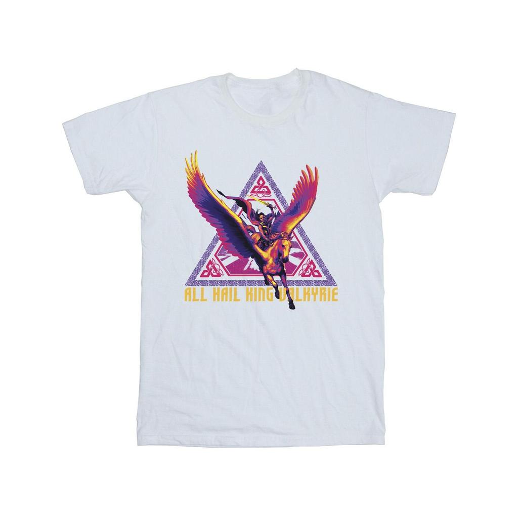 Marvel Mens Thor Love And Thunder All Hail Valkyrie T-Shirt