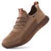 Holfredterse Men Steel Toe  Shoes Lightweight Anti-Static Breathable Anti-Smashing Protective Anti-Puncture Work Boots 605