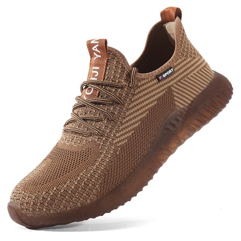 Holfredterse Men Steel Toe  Shoes Lightweight Anti-Static Breathable Anti-Smashing Protective Anti-Puncture Work Boots 605