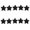 10Pcs 6.5CM Colorful Plush Star Appliques For Handmade Bag Garment Shoe Decoration Hair Accessories and Sewing Craft