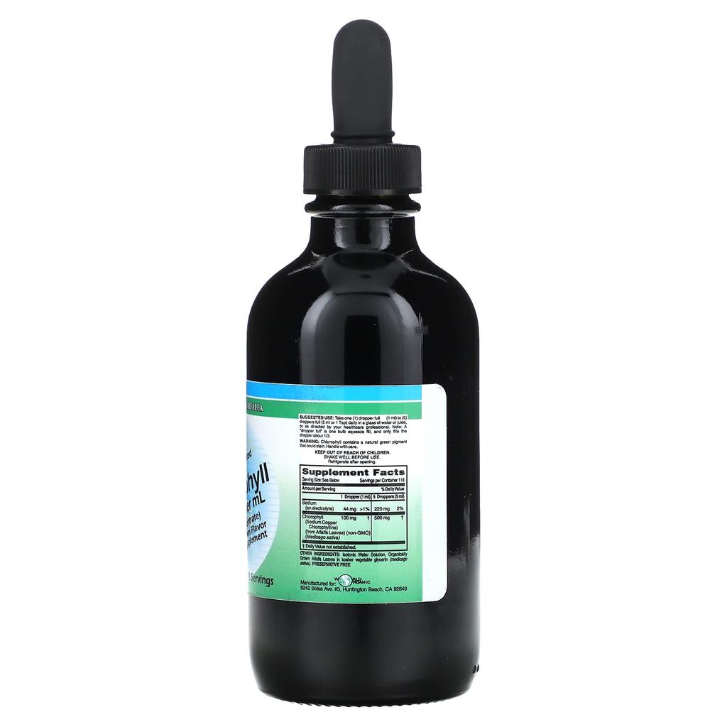 Highly Concentrated Liquid Chlorophyll, 100Mg, 118Ml(4Fl Oz)
