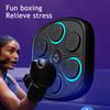 Smart Music Boxing Machine Wall Mounted Speed Modes Adjustable Electronic LED Boxing Training Target Punching Pad Home Gym Workout Equipment