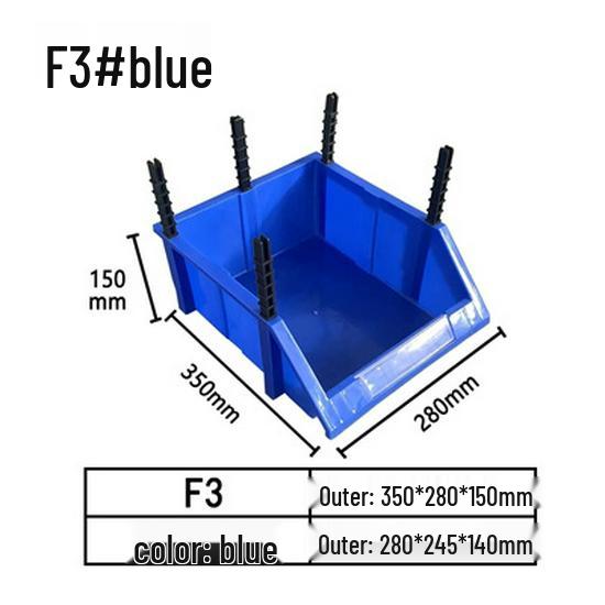 Modulare Kunststoffteile- und Werkzeugaufbewahrungsbox mit schräger Öffnung