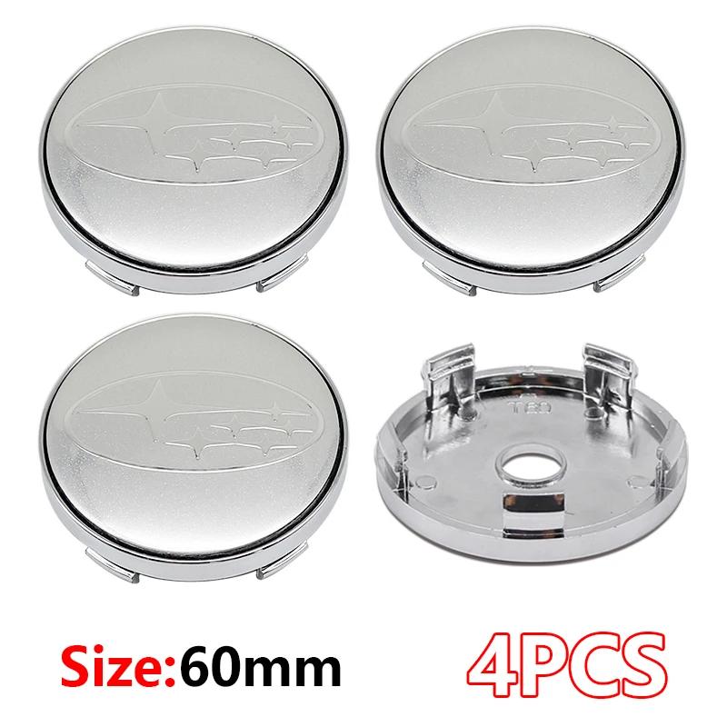 60mm Wheel Center Hub Cap Emblem Badge for Subaru Forester Outback Crosstrek XV Impreza WRX BRZ Legacy STI etc Cover