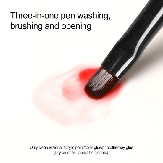 Yousheng 60ML Nail Brush Cleaner Professional Easily Clean Liquid Non-irritating Effective Nail Pen Water for Beauty