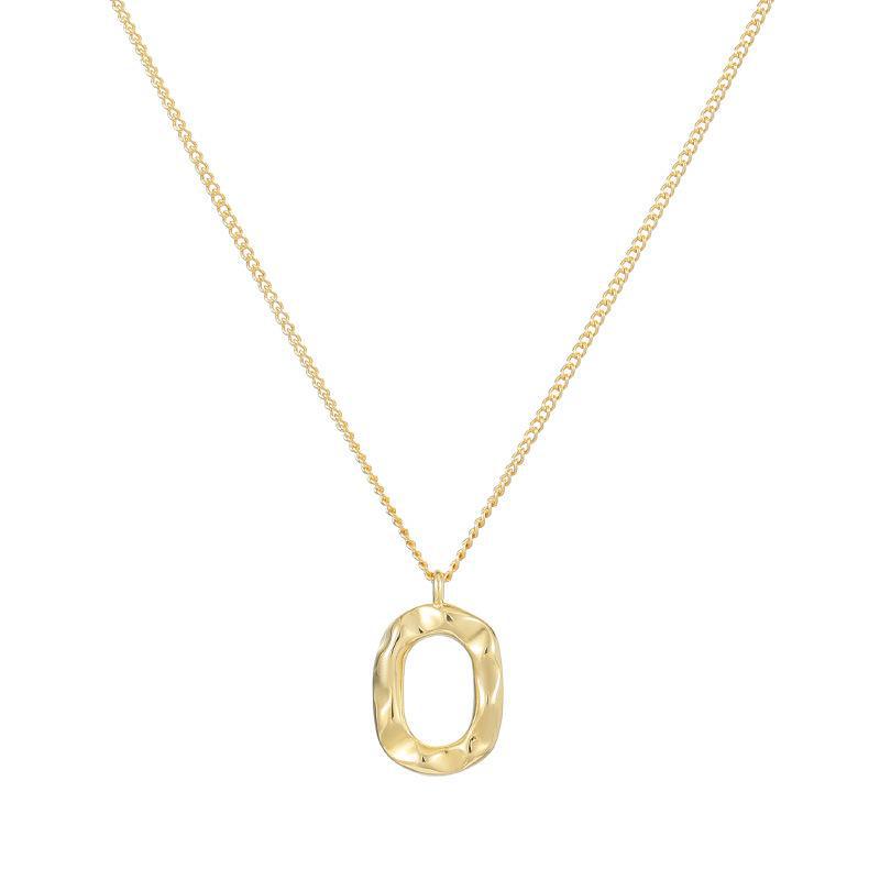 Banyan Tree S925 Silver Irregular Donut Necklace - Korean Cold Style Clavicle Chain for Women