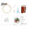 Festive DIY Crafts Christmas Embroidery Kit, Holiday Ornament Craft Xmas Tree Gift Box Pattern, Creative Hobbies Needlework Sewing Kit for Adults
