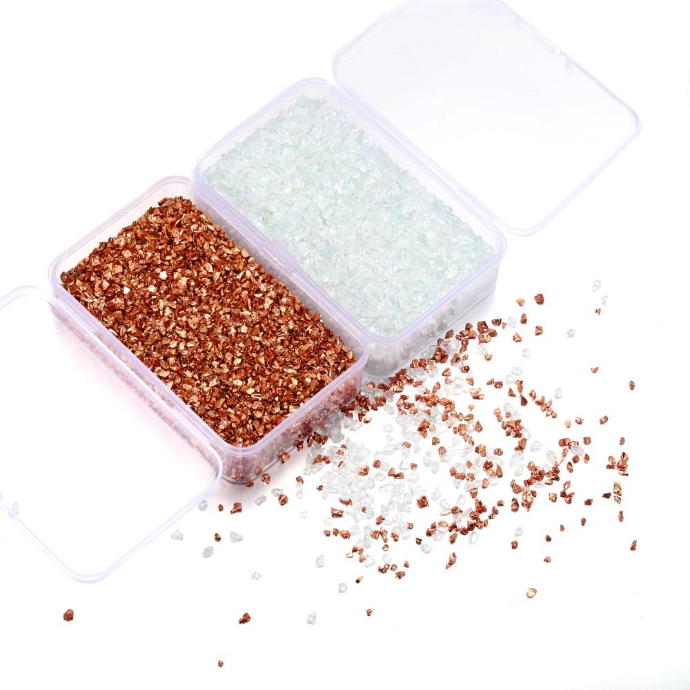 30-80g Crushed Glass Stones Resin Filling for DIY Epoxy Resin Silicone Mold Irregular Broken Stone Nail Art Epoxy Crafts Filler