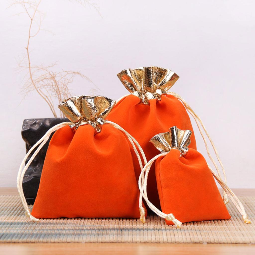 Compact Lightweight Velvety Storage Solution Drawstring Bag for Jewelry Protections and Organization On the Go or At Home