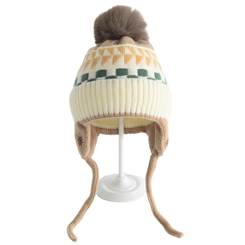 Children's Double-Layer Knitted Hat with All-Cotton Interior