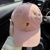 Korean Style Number 7 Embroidery Curved Brim Baseball Hat With Adjustable Fit For Casual Outdoor Wear