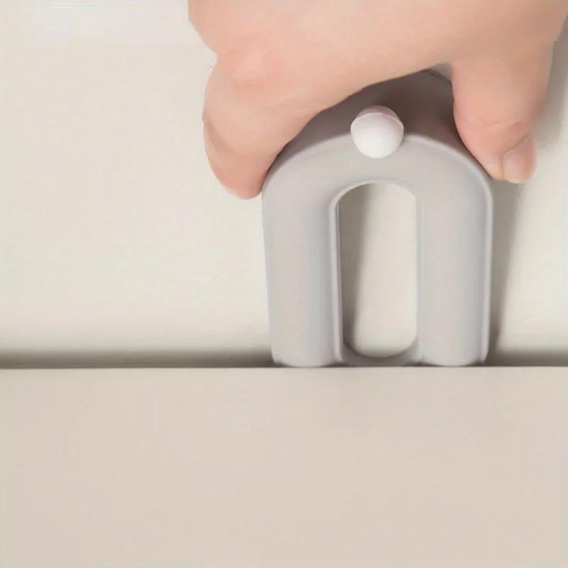 1Pc Top Safety Silicone Door Stopper Anti Collision Household Windproof Fixed Door Carmen Suction
