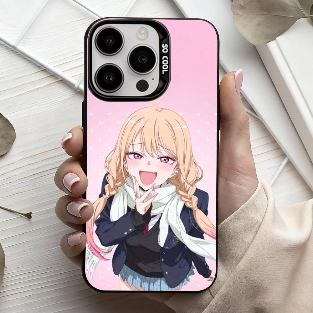 

Чехол для телефона My Dress Up D-Darling M-Marin K-Kitagawa для iPhone 17, 16, 15, 14, 13, 12, 11 Plus, Pro Max Черный Конфетный Посеребренный Чехол iPhone14ProMax