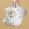Women's Platform Shoes High Quality Leather Casual Shoes 12CM Height Increasing Sport Footwear Womens Dad Shoes Zapatos De Mujer