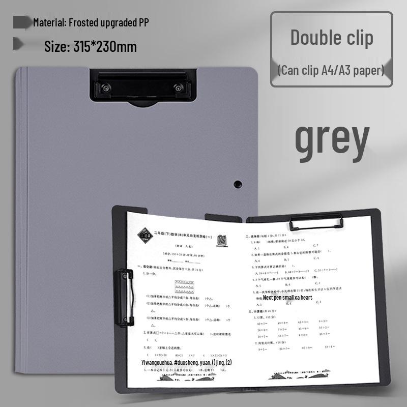 A4 Document Clipboard and A3 File Organizer with Horizontal Writing Pad