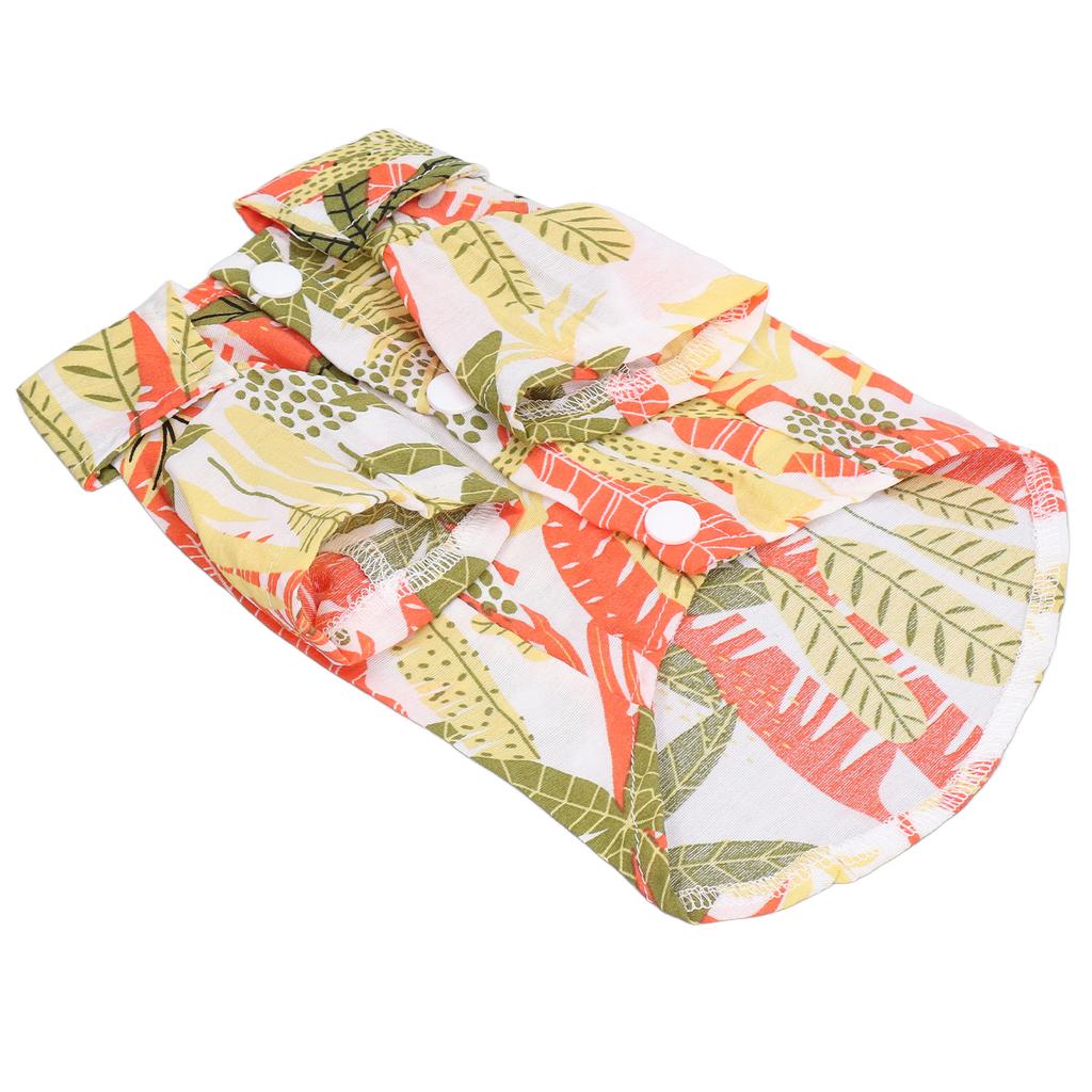 Hawaii Style Pet Shirt Breathable Soft Hawaiian Print Dog T Shirt for Dogs and Cats