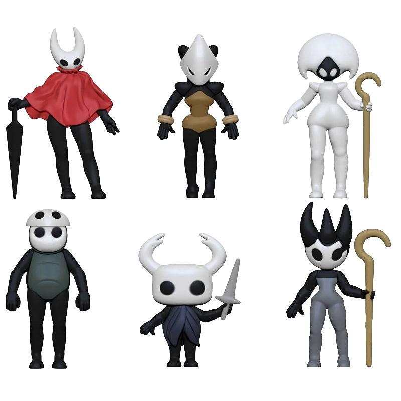 6pcs/Set New Hollow Knight Silksong Action Figure Toy Collectible PVC Model Doll Fans Christmas Gift