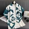 Fashion Printed Square Scarf 90cm Sunscreen Neck Scarf For Women