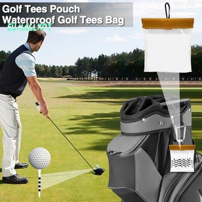 Transparent Golf Tees Bag - Large Capacity, Waterproof Pouch Organizer for Golf Accessories