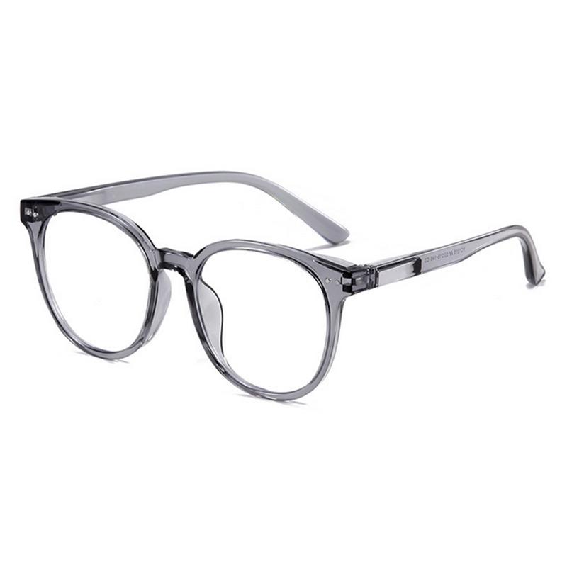 1215 Latest Blue Light Blocking Prescription Optical Frame Round Retro Glasses TR90 Frame -0.5 -0.75 -1.0 -2.0 To -6.0