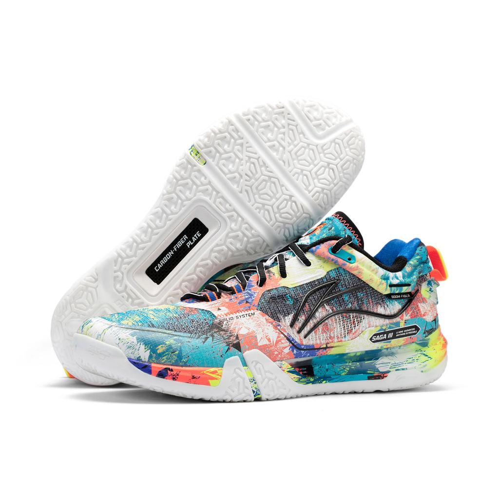 Li Ning Sports Comfortable Breathable Support Low-Top Badminton Shoes Unisex sneaker Blue Pink AYAV001-6