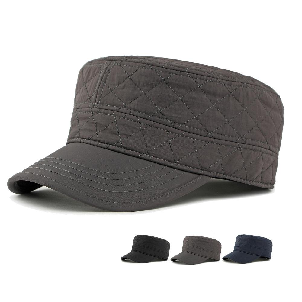 Herren Schiebermütze Herbst Winter Samt Dick Warm Baumwollmütze Vollständige Versiegelung Mütze Outdoor Sonnenschutzmütze