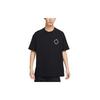 T Shirts Men's Black Crew Neck Moderate Straight Fit FB8143-010