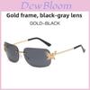 Butterfly Fashion Sunglasses For Women Summer Uv400 No Frame Pink Lens
