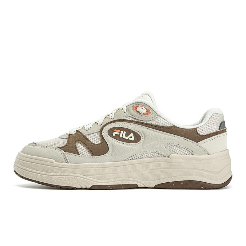 FILA VIBE Износостойкие Легкие Дышащие Низкие Скейтбордические Кроссовки Мужские Swan Yellow/Wheat Brown F12M623210FWO 40