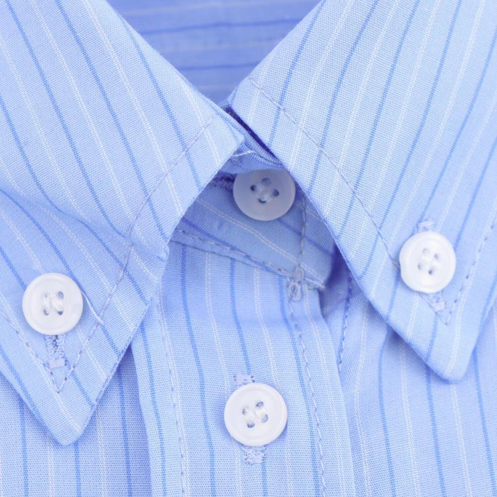 2025 Spring Women's Striped Turn-Down Collar Long-Sleeve Casual Shirt