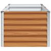 Raised Bed Light Brown 195 x 50 x 36 cm Galvanized Steel