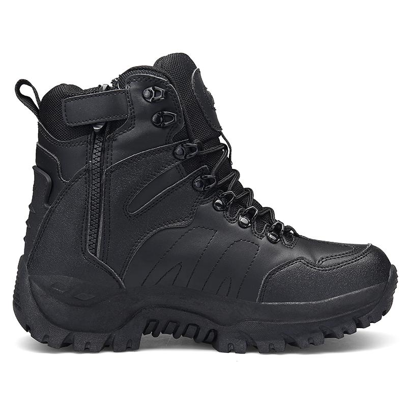 Men Desert Boots Adventure Outdoor Short Combat Boots Plus Size Black Jungle Cross-country Hiking Shoes