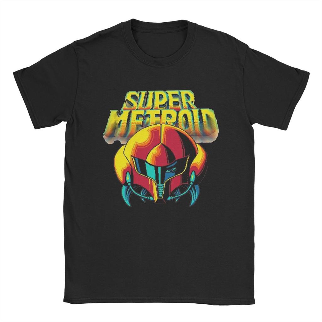 Summer Metroid Dread Retro Samus Graphic Men Women's T Shirts Apparel Awesome Tees T-Shirt Cotton All Seasons Clothes
