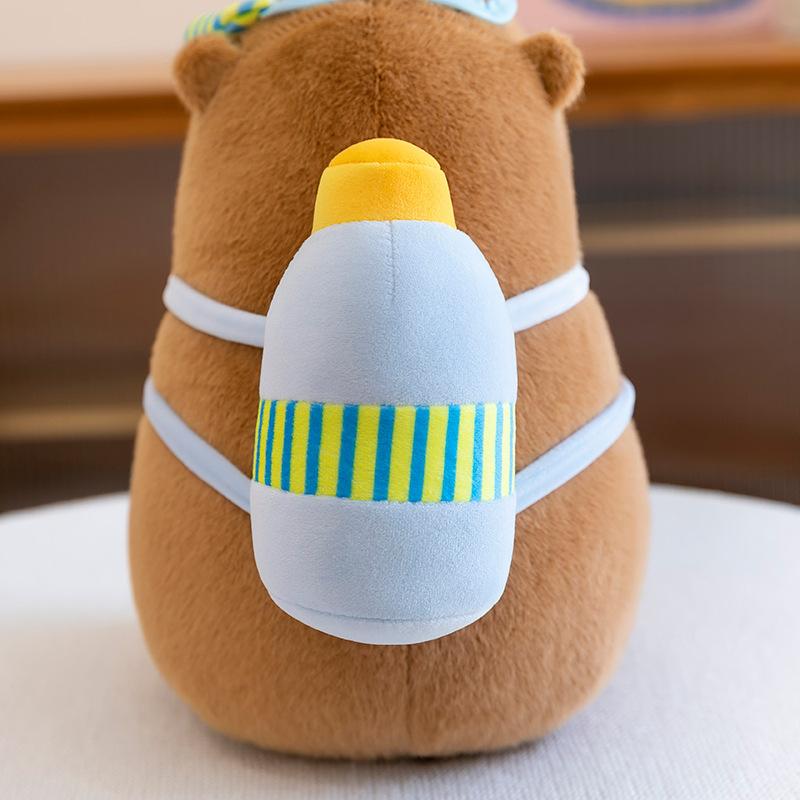 New diver kapibara plush toy cute water gun capybara doll video game city plush doll
