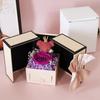 Bear Design Eternal Flower Jewelry Box Double Door Lipstick Storage Rose Jewelry Box Jewelry Storage Rose Design