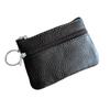 Genuine Leather Cowhide Card & Key Holder with Coin Purse - Compact and Portable
