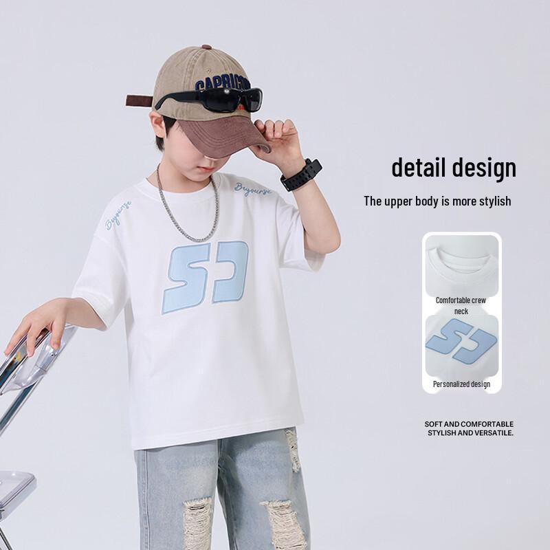 Boys' Comfortable Cotton Short Sleeve T-Shirt